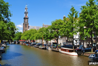 Canal-Side Modern Art in Amsterdam: A Creative Urban Exhibit