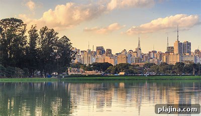 São Paulo skyline from Parque Ibirapuera