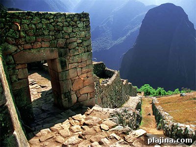 Steps to a ruin overlooking the Sacred Valley
