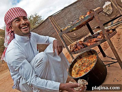Bedouin cook at Captain’s Camp in Wadi Rum