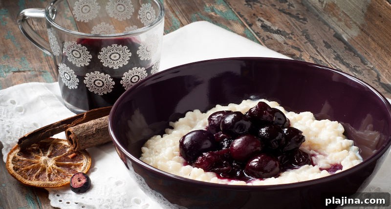 Danish rice pudding