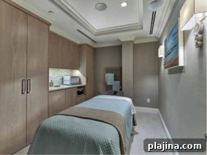 Spa treatment room