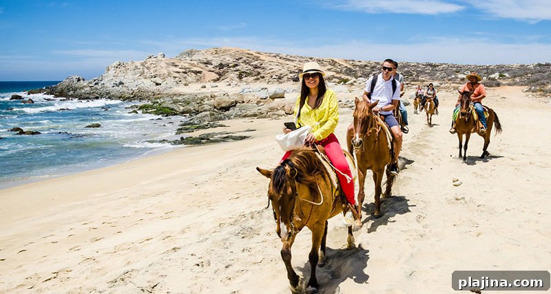 Horseback riding on Cabo San Lucas’s beaches