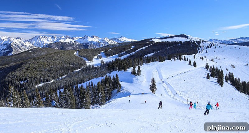Ski season in Vail