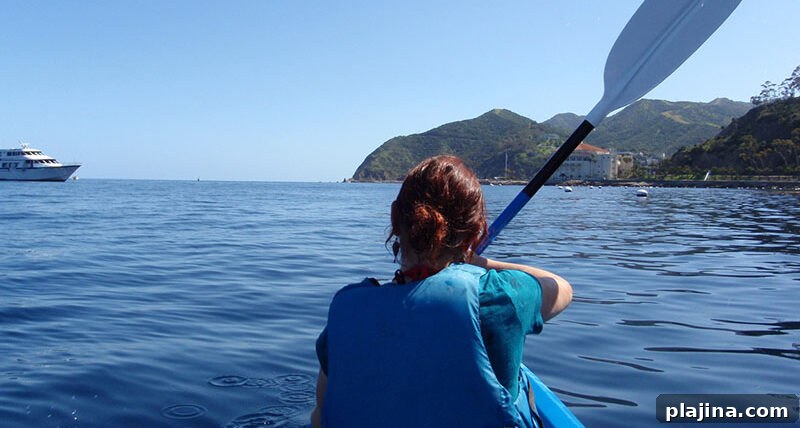 Kayaking off Catalina