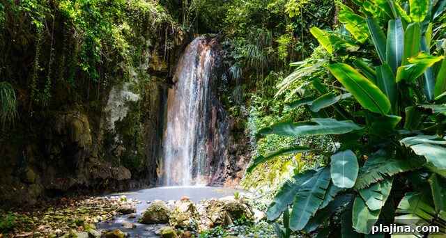 St Lucia Diamond Waterfall