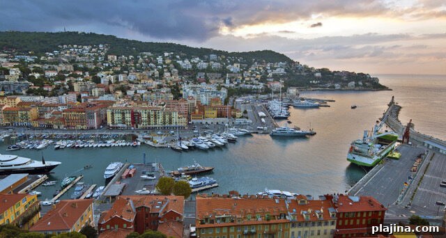 View of Nice Port from the Castle Hill