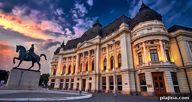 Bucharest at Sunset