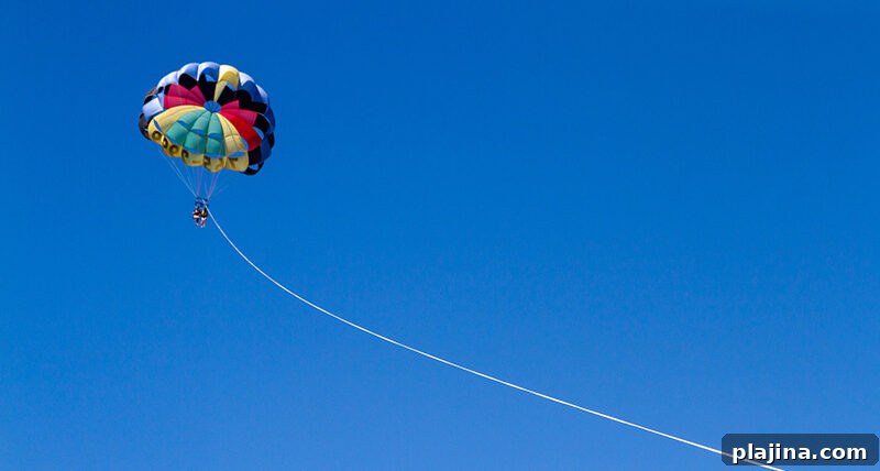Parasailing over Lake Coeur d’Alene