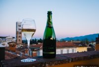 Italian Champagne Rooftop Bar with Panoramic City Views