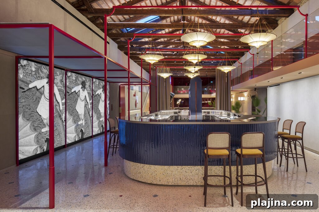 Detail of Ca’Select interior design elements