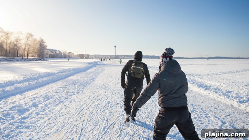 frozen lake