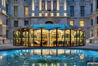 London’s Old War Office Courtyard Reopens with New Pavilion & Café La Perouse