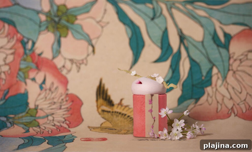 Hokusai-inspired cakes at Rosewood London