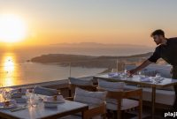 Blu Restaurant Opens in Santorini, Bringing Sandblu Resort Views to the Caldera