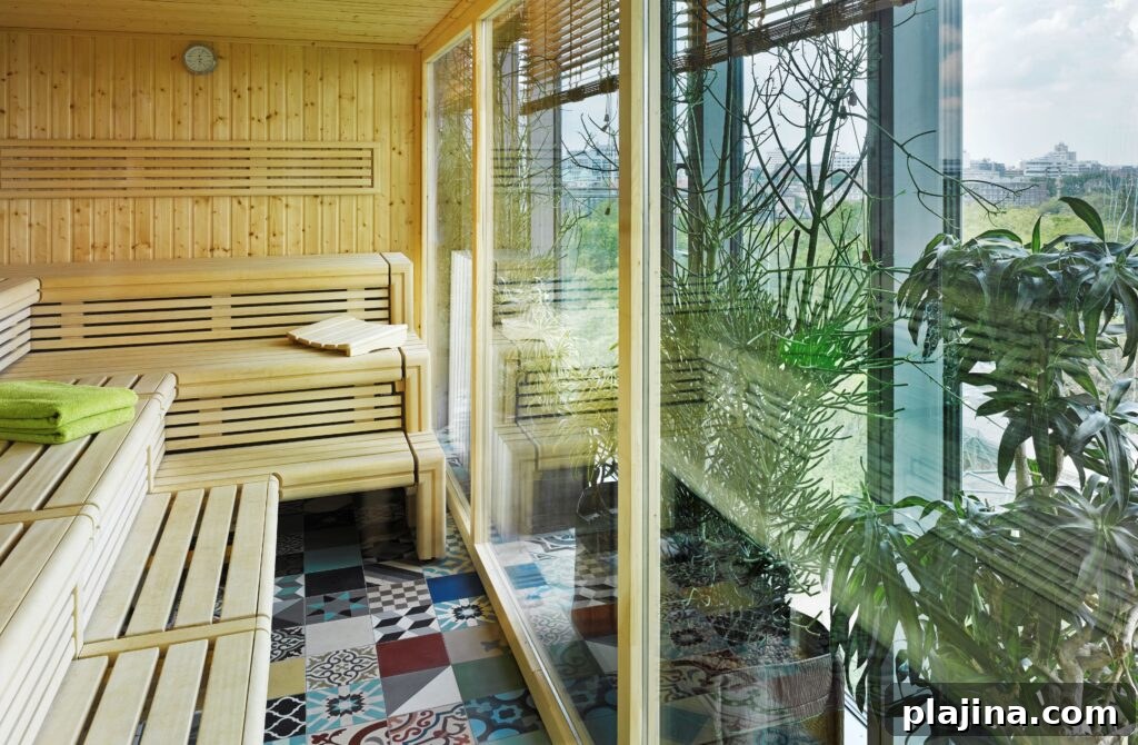 Sauna and lounge