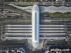 Gare de Mons canopy structure