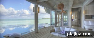 Two-bedroom water retreat with slide