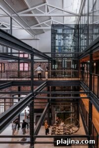 Restored internal spaces and circulation
