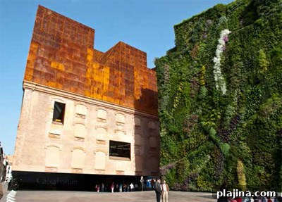 The Caixa Forum Museum and the Vertical Garden