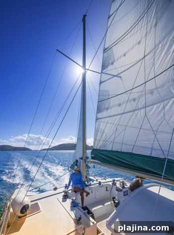 Sailing the clear blue waters of the British Virgin Islands