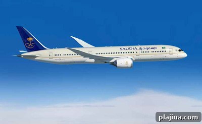 Saudi Arabian Airlines’ new 787 Dreamliner