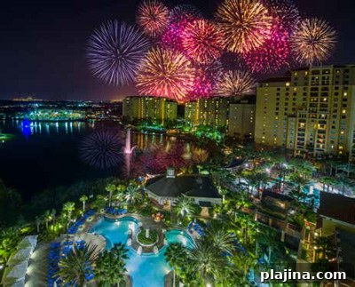 Wyndham Grand Orlando Resort Bonnet Creek fireworks