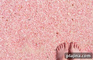 A pink-sand beach in Barbuda