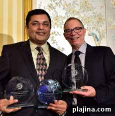 Praveen Sharma, vice president, loyalty, United Airlines; Mack Dryden