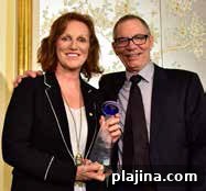 Sinead El Sibai, senior vice president, marketing, Dubai Duty Free; Mack Dryden