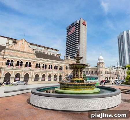 Merdeka Square fountain
