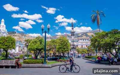 Independence Square in Quito