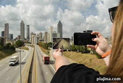 Big Zombie Tour 1 with Atlanta Movie Tours visits the Jackson Street Bridge