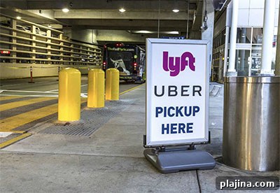 Airports even have Lyft and Uber pickup spots.