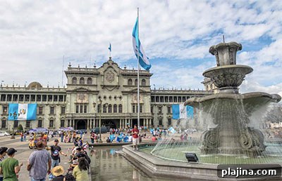 Guatemala National Palace at Plaza de la Constitución