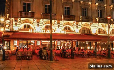 A traditional French café 
