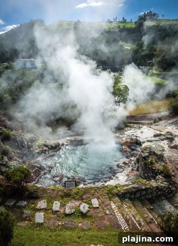Geothermal hot water hole in Furnas