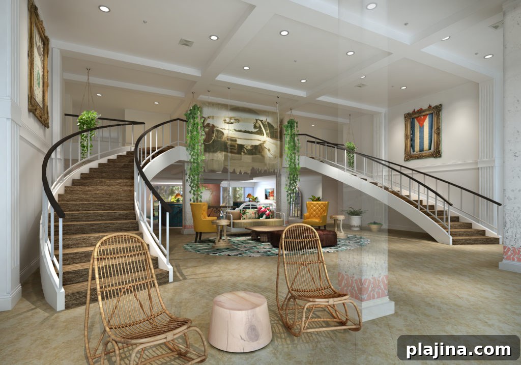 Havana Cabana Key West Hotel lobby rendering