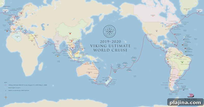 World Cruise itinerary