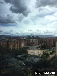 View of the city from Grand Hyatt Bogotá Guestroom © Angelique Platas