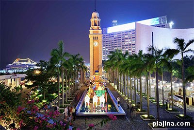 The Hong Kong Clock Tower is a remnant of the original Kowloon Station on the Kowloon-Canton Railway.