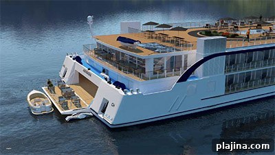 AmaWaterways’ sports platform © AMAWATERWAYS