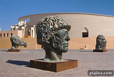 Gandhi's Three Monkeys art installation in Katara Cultural Village © CARLO ORLANDO PATRIARCA | DREAMSTIME.COM
