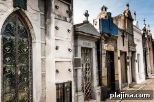 Mausoleums at La Recoleta Cemetery