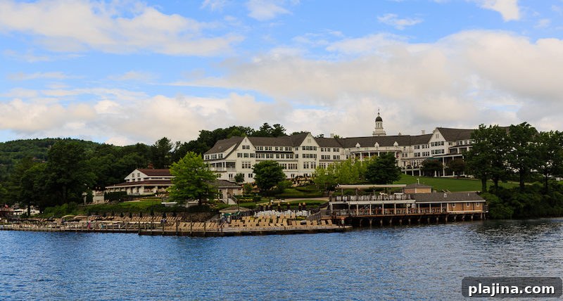 Sagamore Hotel on Lake George NY in the summer