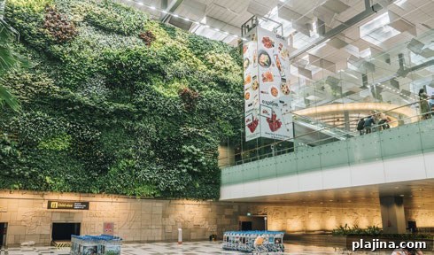Singapore Changi Airport’s Green Wall
