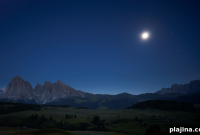 Nighttime Hikes Under the Full Moon in the Dolomites