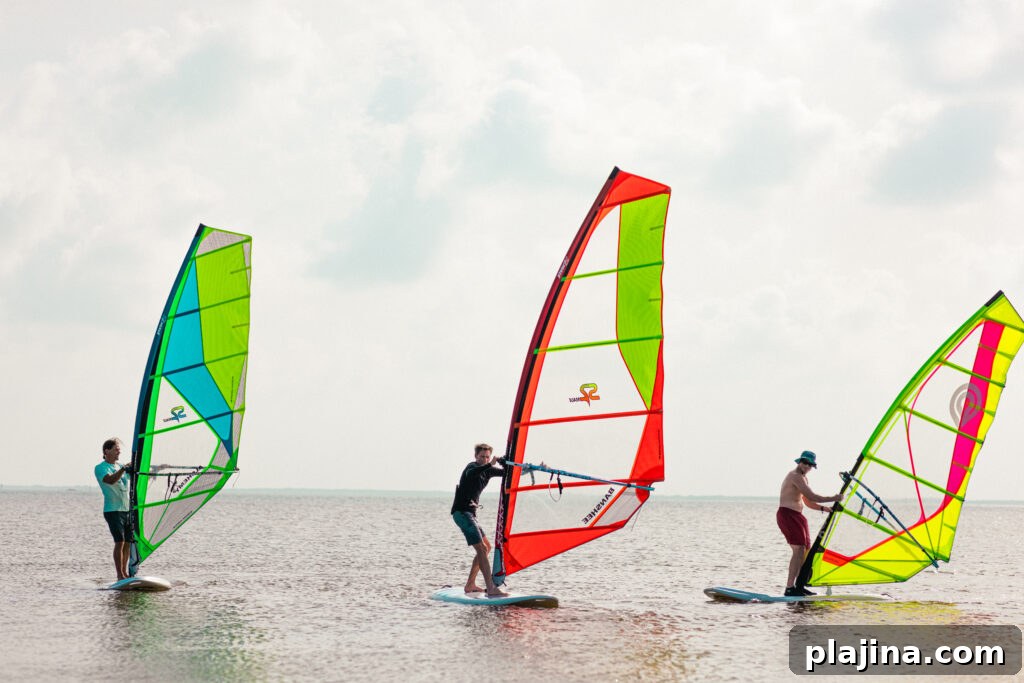 windsurfing