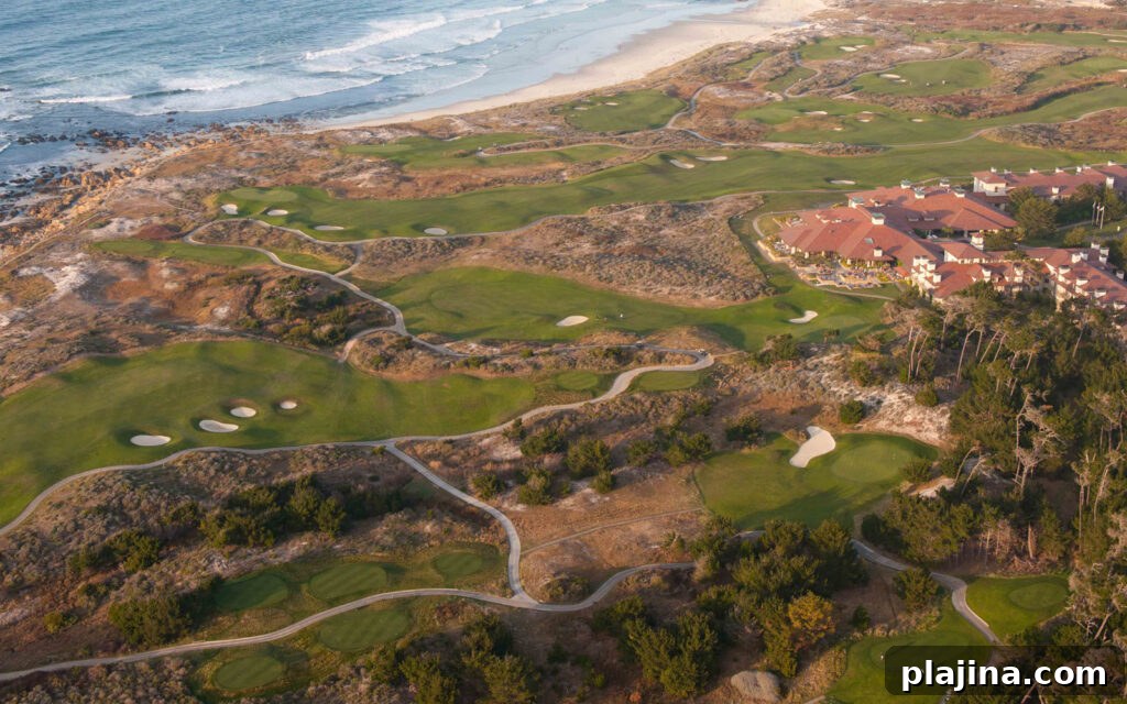 Golfers on Spanish Bay