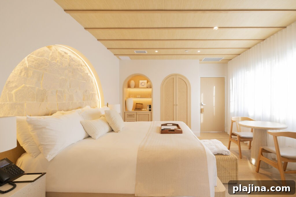 Guestroom interior at Donatella Boutique Hotel
